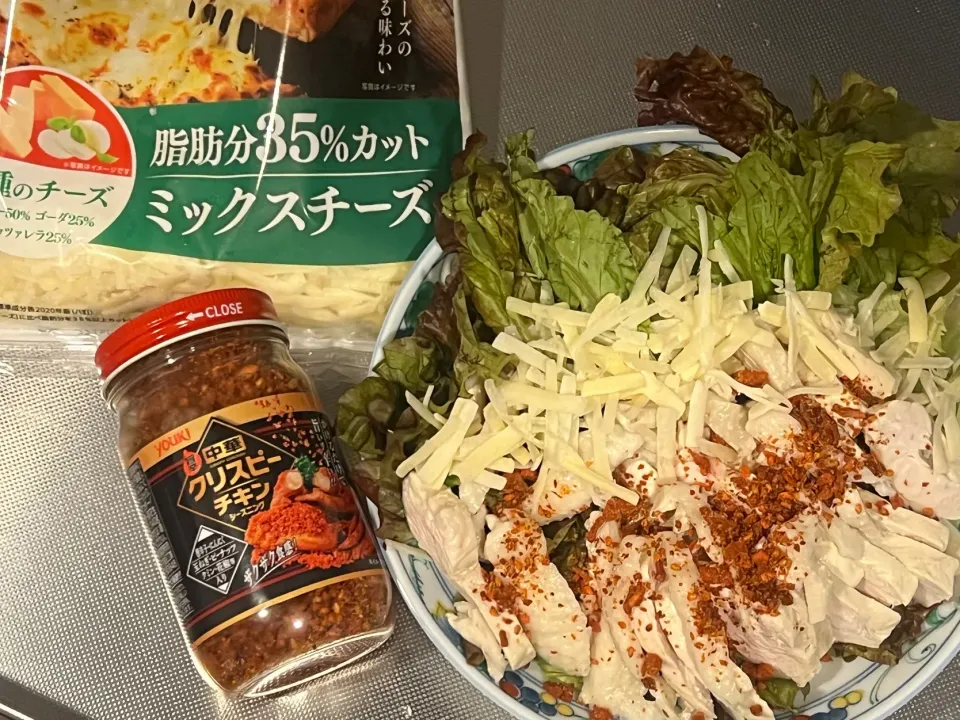 Snapdishの料理写真:茹で鶏むね肉のサラダ|町田 晴美さん