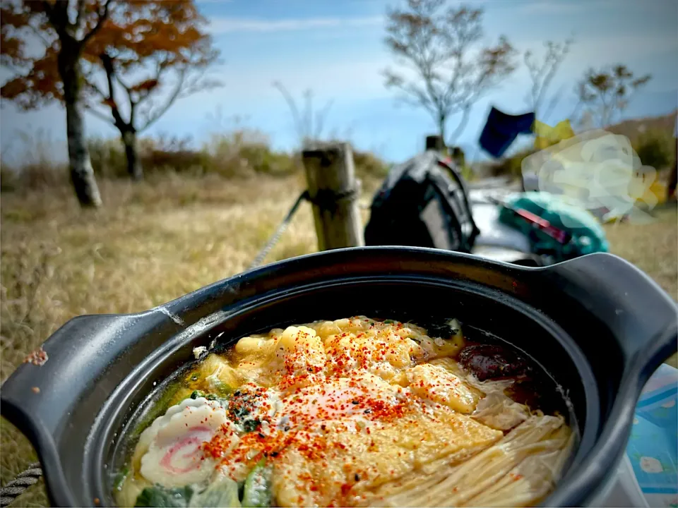 鍋割山の鍋焼きうどん🍲感謝感激🥲|masaさん