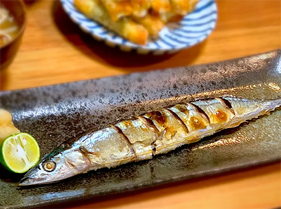 秋刀魚の塩焼き|ふくすけ食堂さん