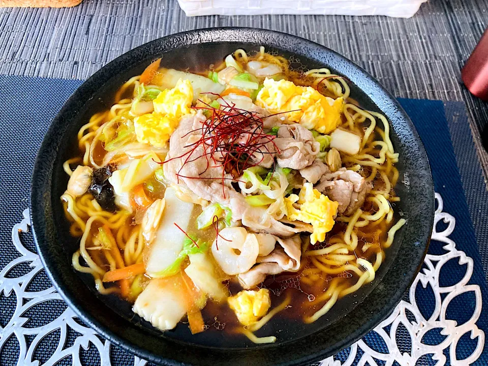 海鮮白菜卵あんかけラーメン|ゆきえもんさん