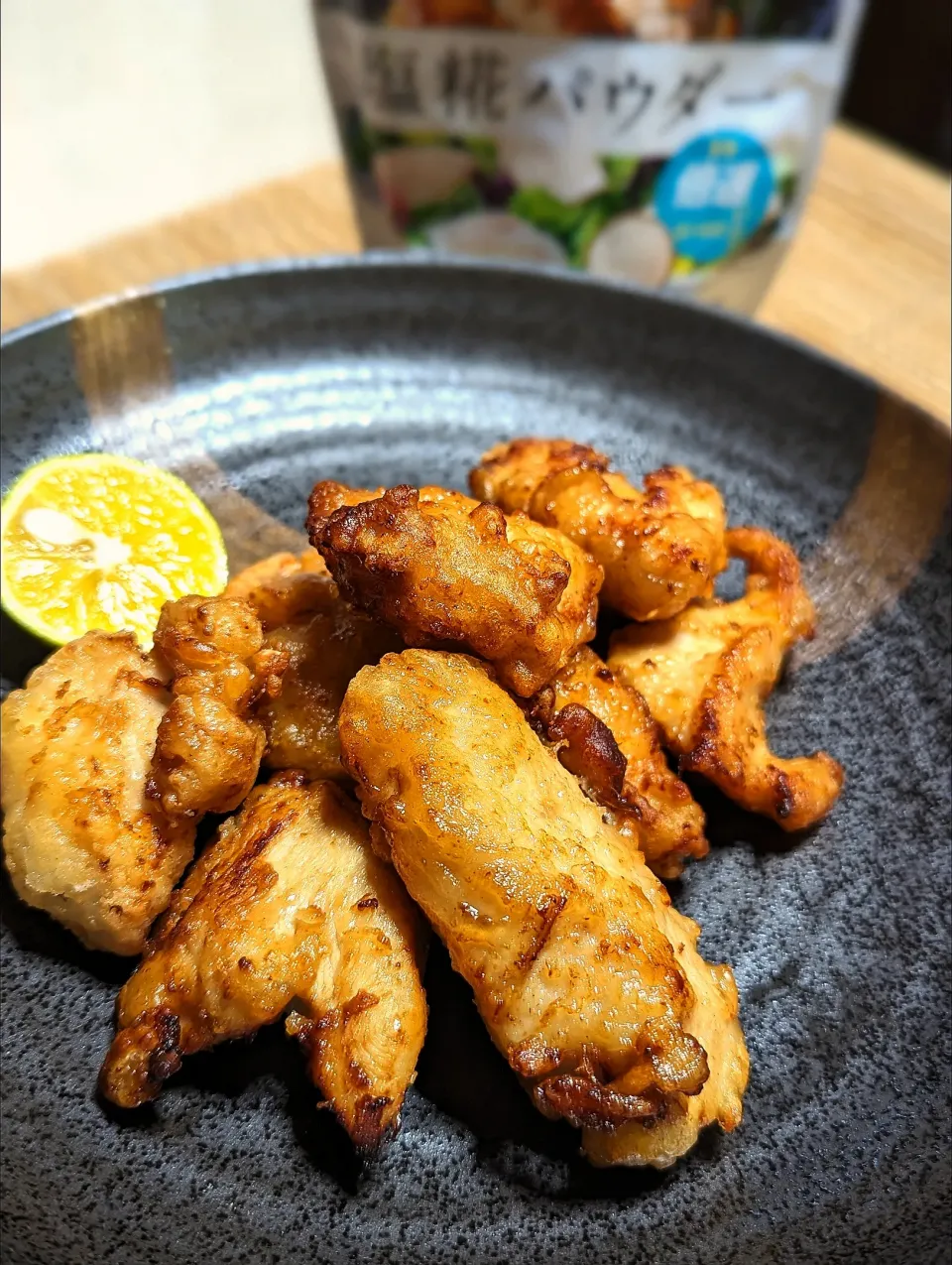 からあげビールさんのお料理〜やわらかむねに肉の塩糀にんにくマヨ醤油からあげ〜|f.1125beさん