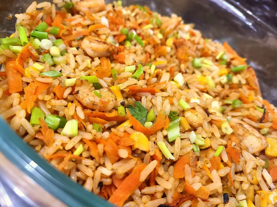 Shrimp carrot and corn fried rice|Marissa Bakshさん