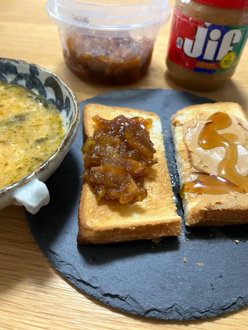 今日の朝ごはん~トースト2種、トルコ風スープ~|ゆかｕさん