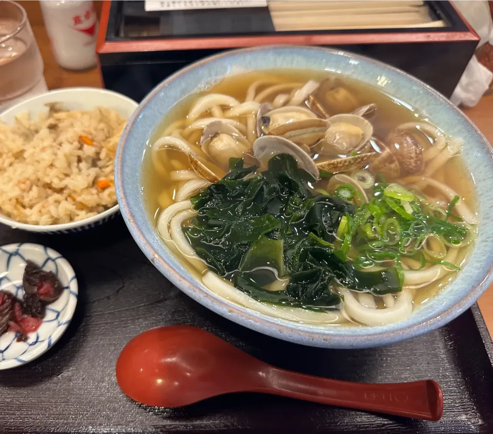 あさりうどん、かやくご飯セット|buhizouさん