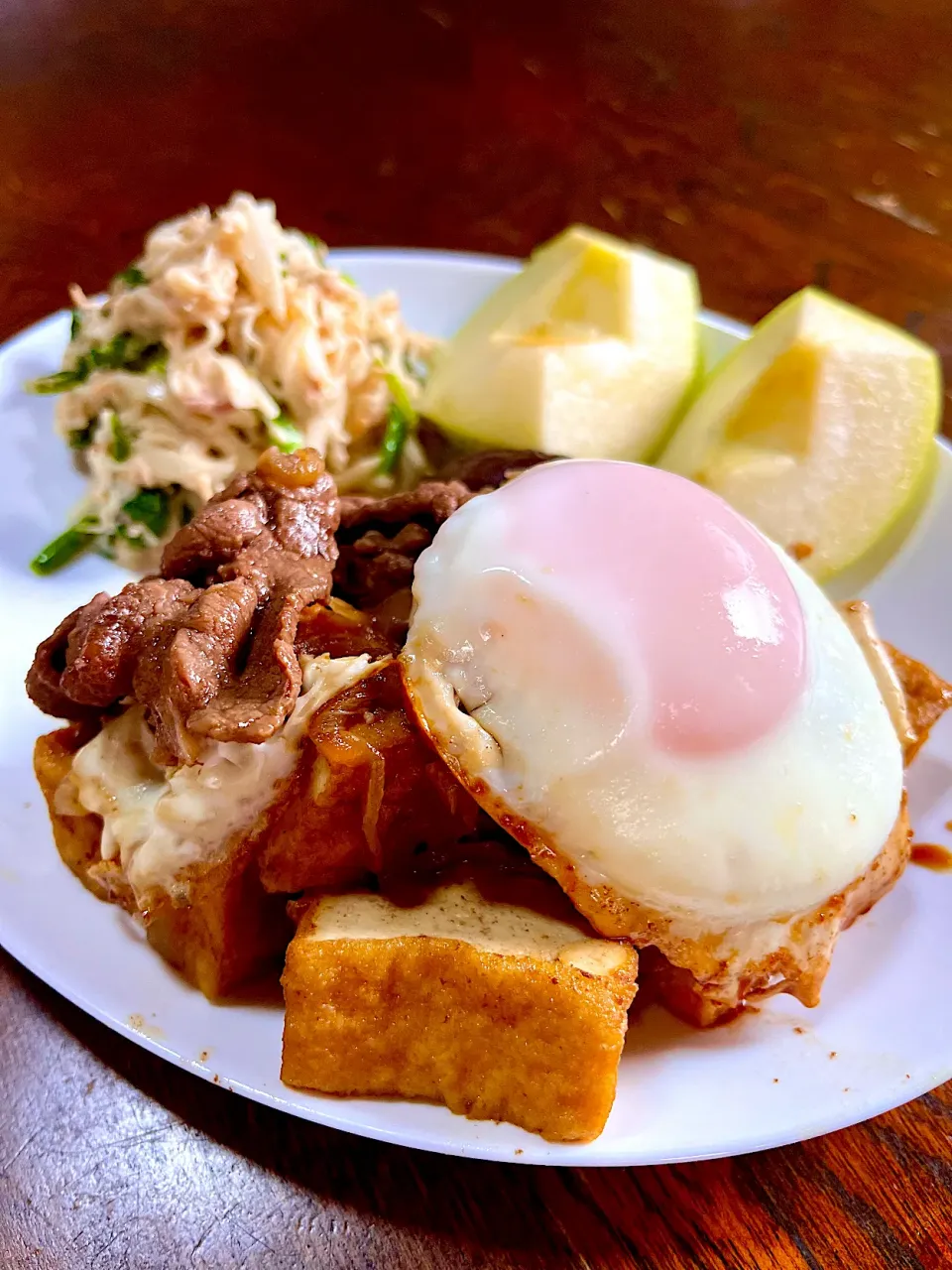 牛すき煮目玉焼き🍳のせ|凛さん