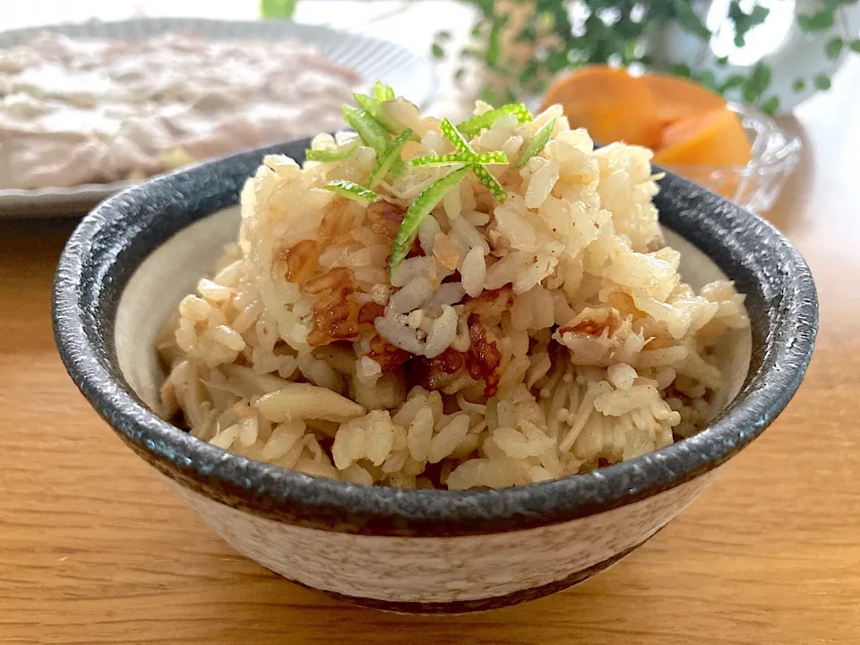 ＊きのことツナの炊き込みご飯🍂＊|＊抹茶＊さん