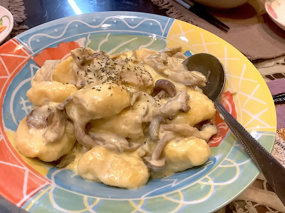 めっちゃ美味しい😋『きのこのニョッキ』|アライさんさん