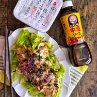 Snapdishの料理写真:豚薄切り肉の万能味ソース！|sanaluke2さん