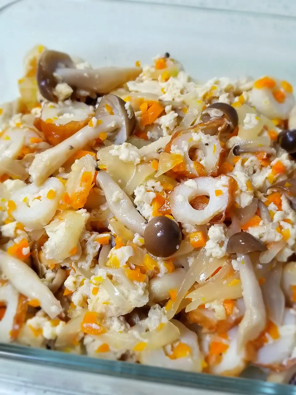 冷凍豆腐de炒り豆腐|ぱんだのままんさん