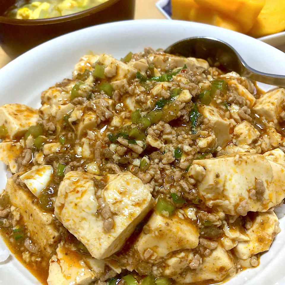 単身赴任中の男飯(麻婆豆腐)|おおもりの星さん