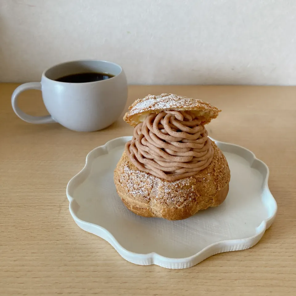 Snapdishの料理写真:モンブランシュークリーム|ちゃみこさん