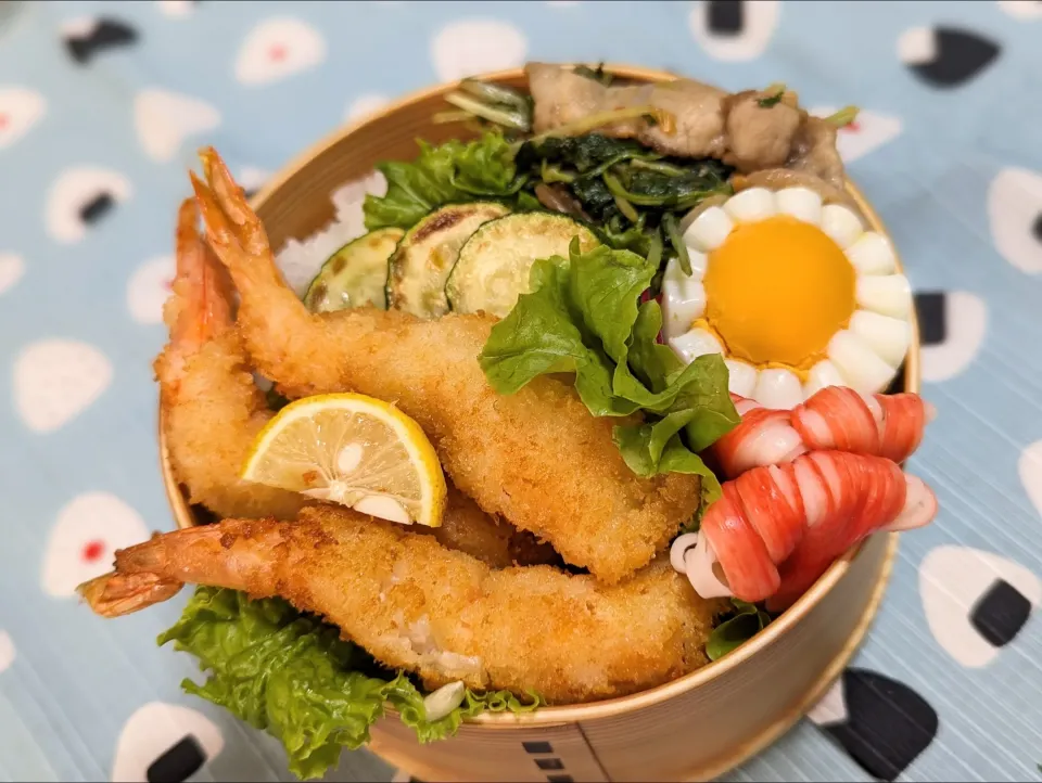 本日のお弁当〜エビフライ弁当〜|f.1125beさん