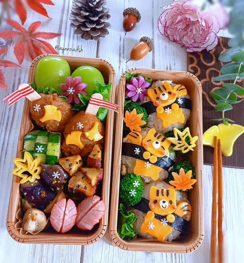 Snapdishの料理写真:🐿️🍁🐿️🍁🐿️
炒飯おにぎり弁当|ayano.adshさん