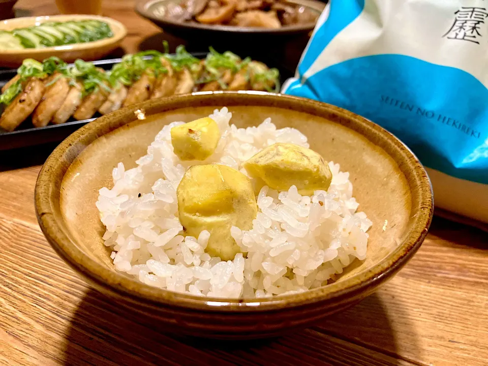 青天の霹靂で栗ごはん 🌰🍚|sato*さん