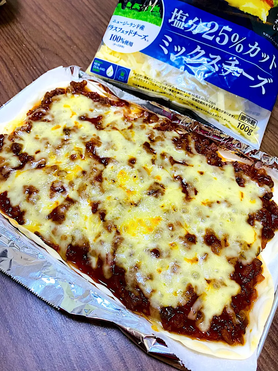 海老辣醤入りミートピザ|とっしぃさん