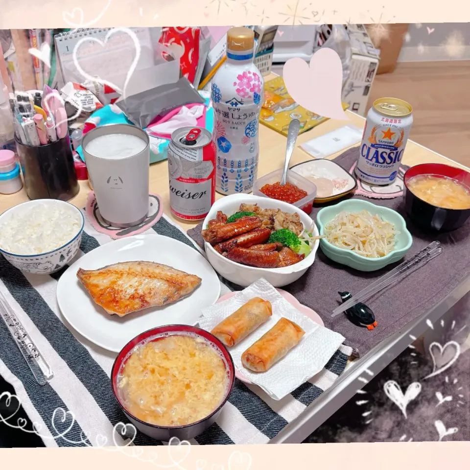 Snapdishの料理写真:１１／７ ｔｕｅ 晩ごはん🍴＊○°|rinaronarさん