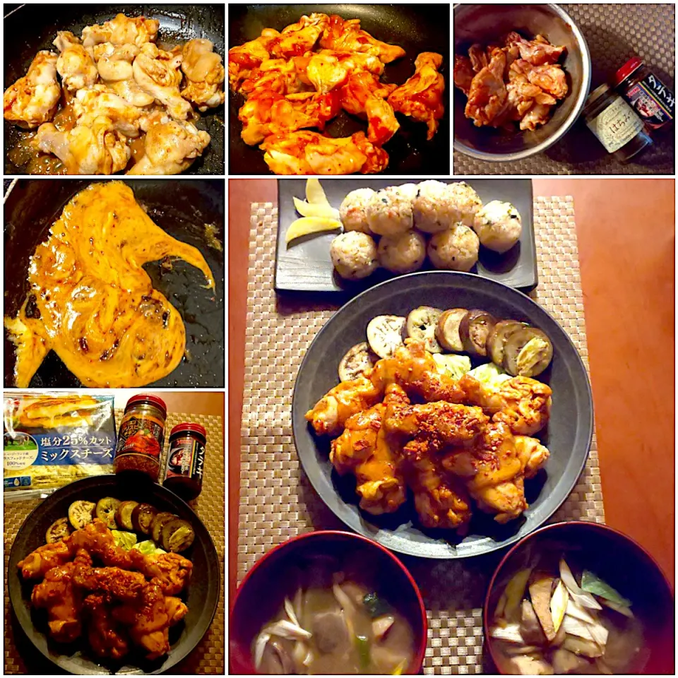 Today's dinner🍴치즈 양념치킨🧀ﾁｰｽﾞﾔﾝﾐｮﾑﾁｷﾝ|🌈Ami🍻さん