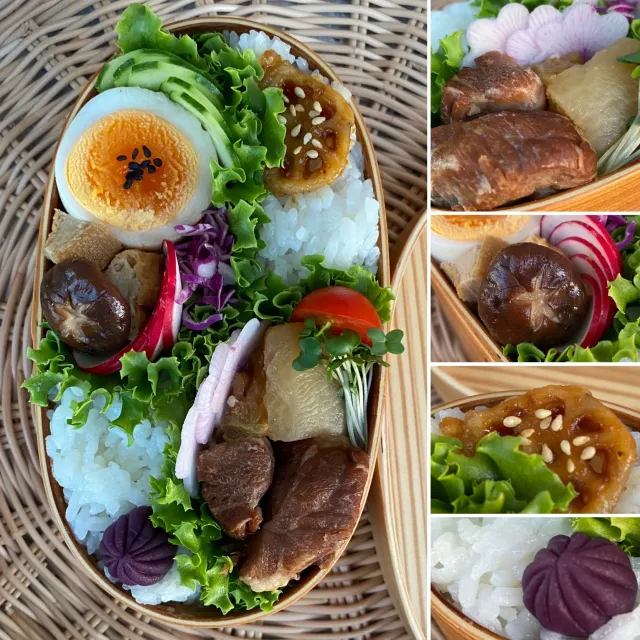 Snapdishの料理・レシピ写真:次女弁当🍱｜秋だ！旨いぞ！「青天の霹靂」新米パラダイス