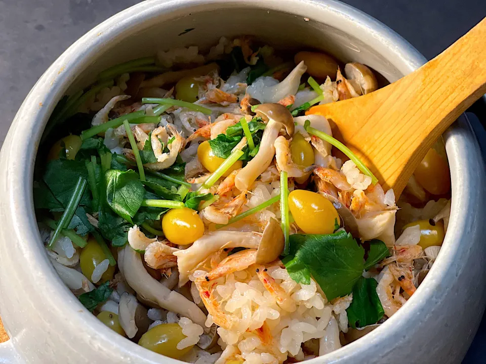 桜海老の炊き込みご飯🦐|レオンさん