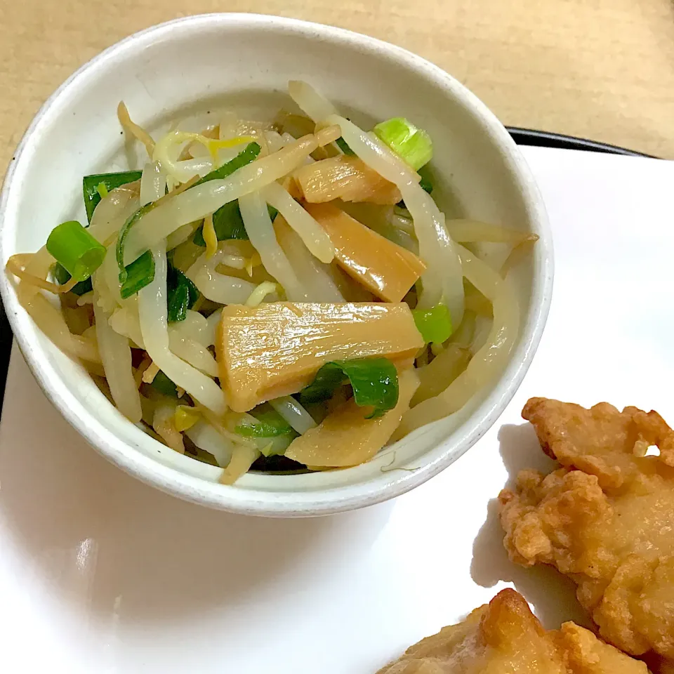 もやしとメンマの和え物|春の日さん