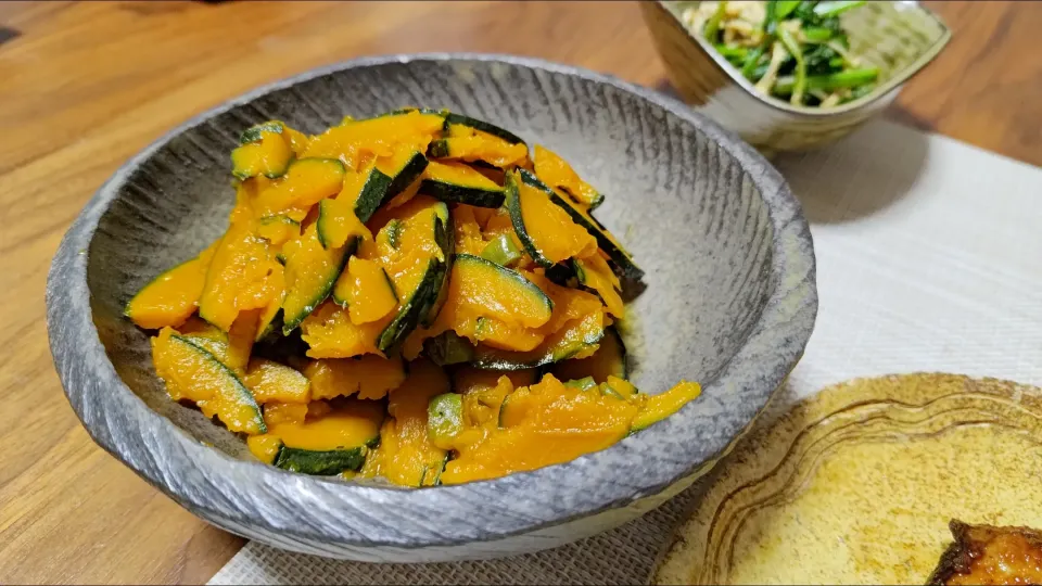 母直伝　カボチャの青唐辛子煮|上海ひまわりさん