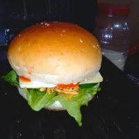 chicken cheese burger yummy and spicy 🔥 wow|ERUM CAFETERIAさん