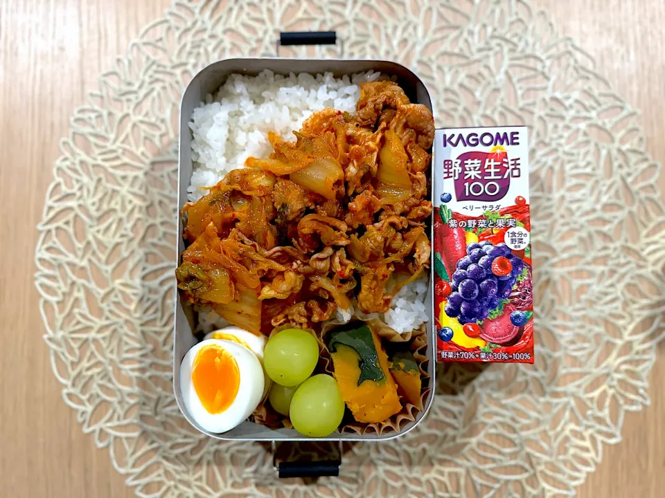 Snapdishの料理写真:娘弁当『豚キムチ』|dra-kichiさん