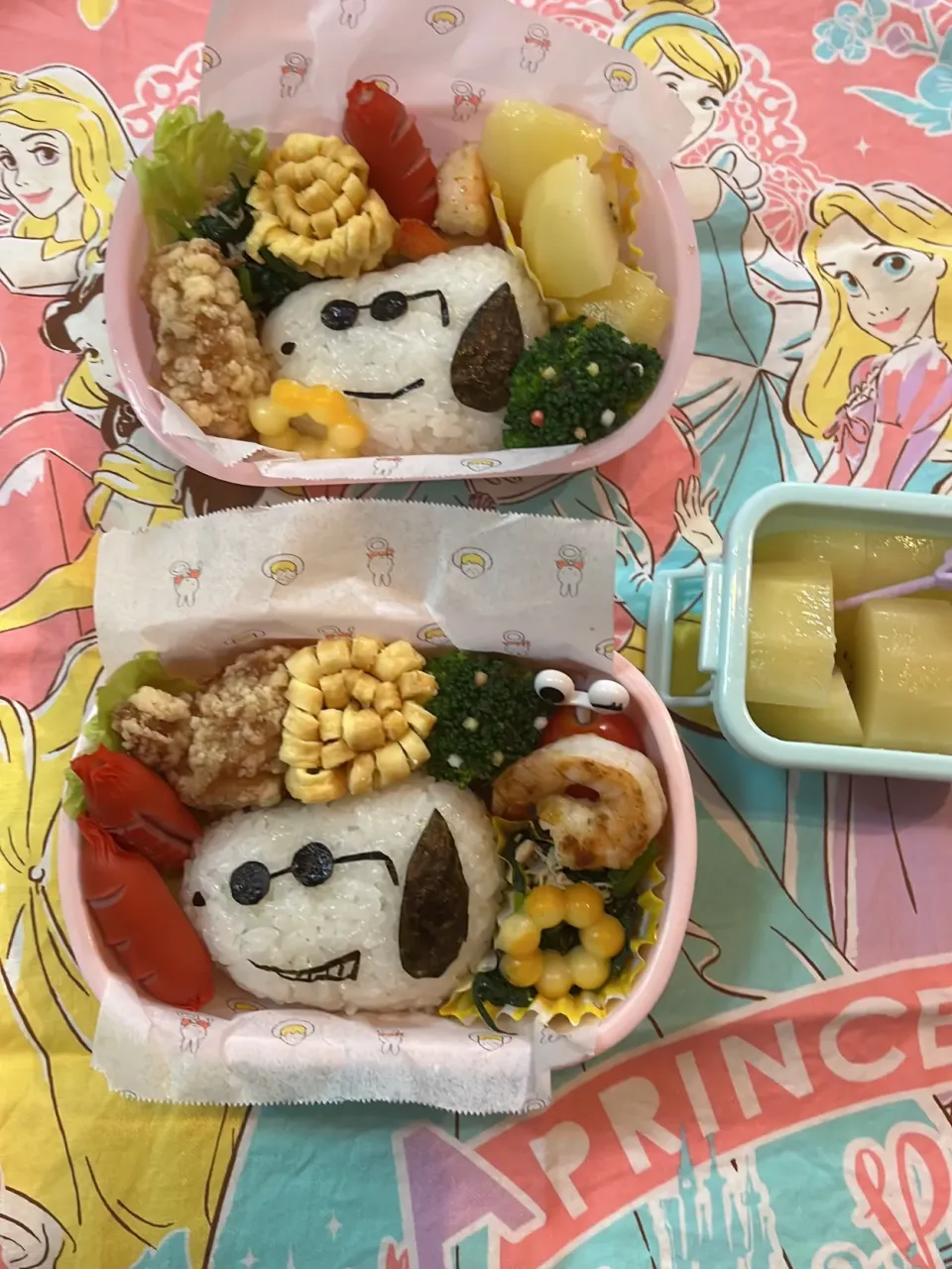 Snapdishの料理写真:スヌーピーキャラ弁　お弁当！|リリさん