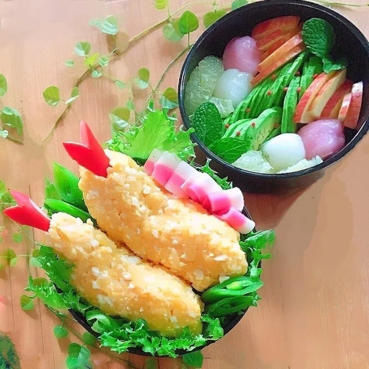 海老フライ風お弁当|アカネ💖さん