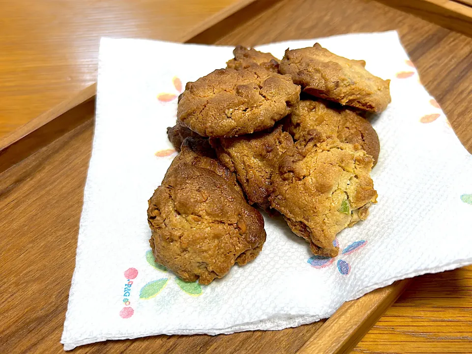 ピンについた残ったピスタチオクリームで|まいみさん