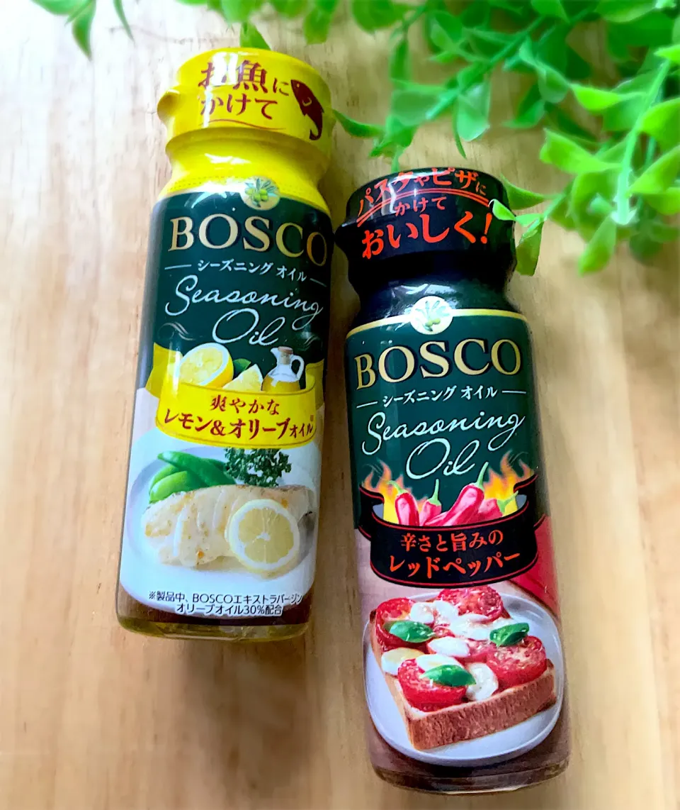 ✨BOSCOシーズニングオイル2種✨ 
🍋BOSCOシーズニングオイルレモン＆オリーブオイル
🌶️BOSCOシーズニングオイルレッドペッパー
モニター商品ありがとうございます|9421beruさん