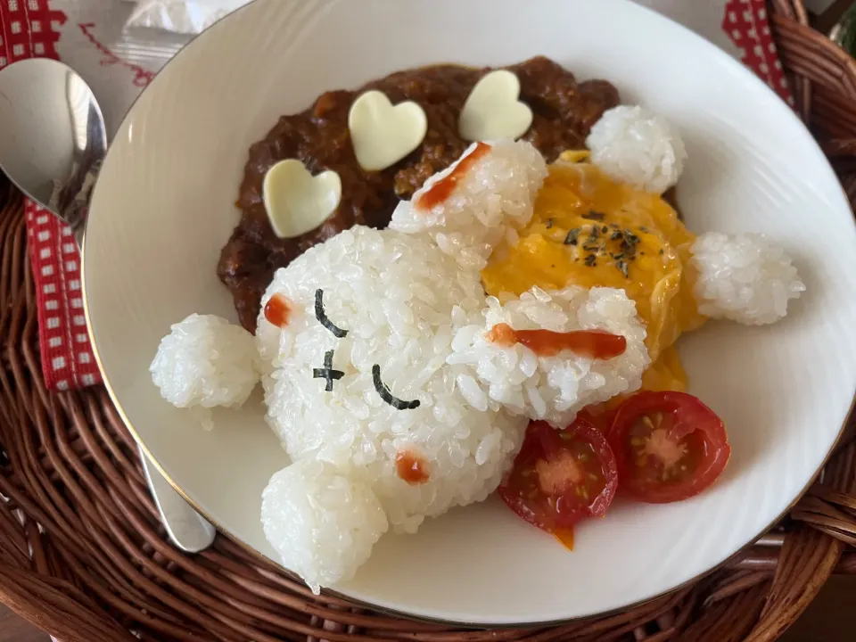 ねんねうさぎのオムカレー|さあママさん