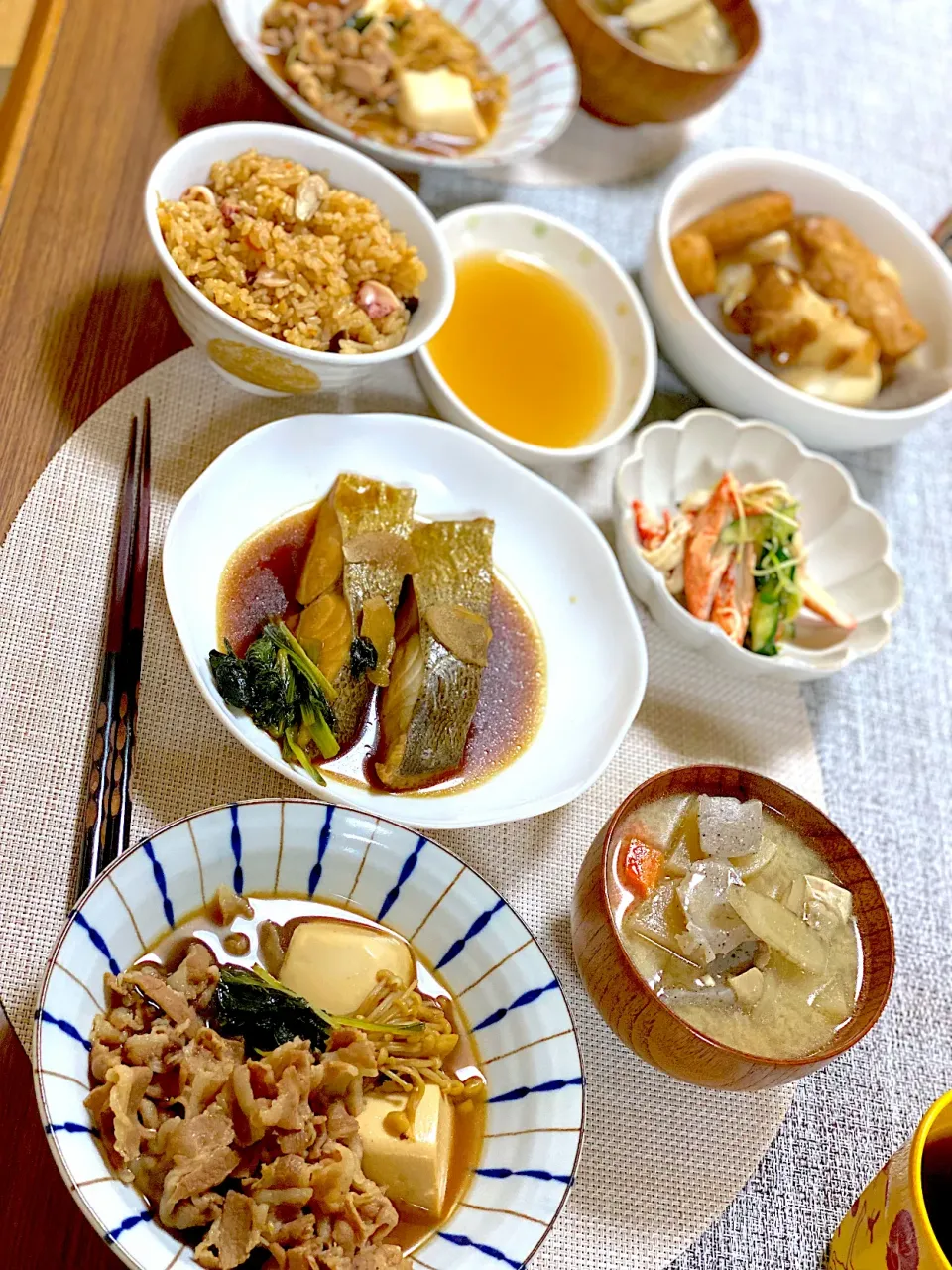 煮魚・肉豆腐・イカの炊き込みご飯|utaさん