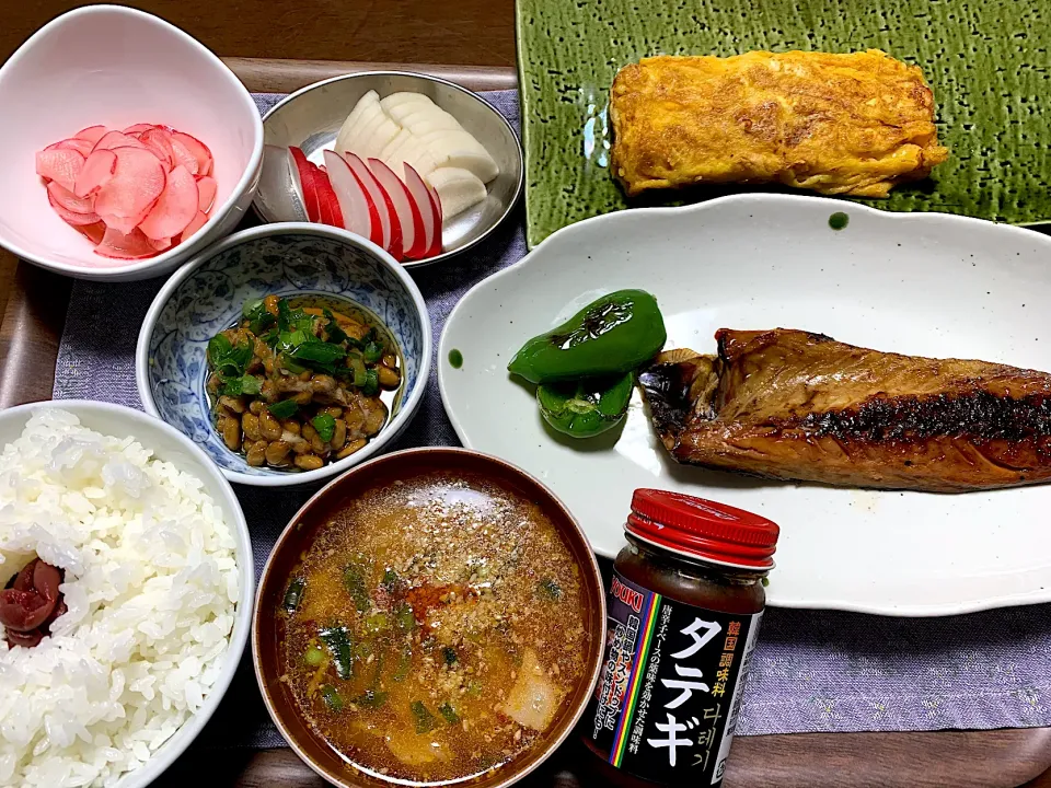 お味噌汁にタテギを入れたら美味しかったよ！　今日の晩ご飯|まさこさん