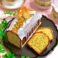 紅茶のパウンドケーキ☺️リッチな生地にアールグレイをたっぷり加えましたにこ