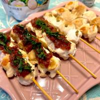 ささみの焼き鳥〜梅しそ＆おろし山椒〜