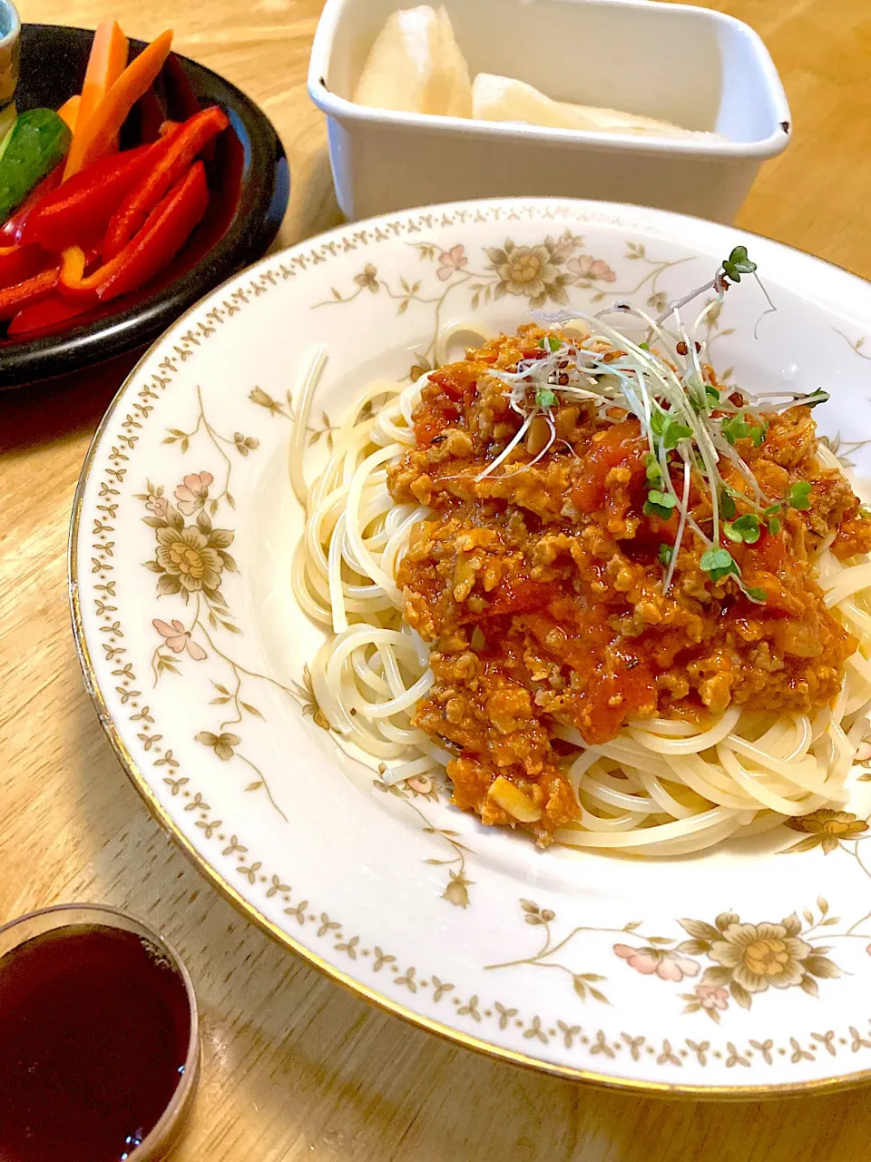 大豆ミンチ入りミートソース🍝|さくたえさん