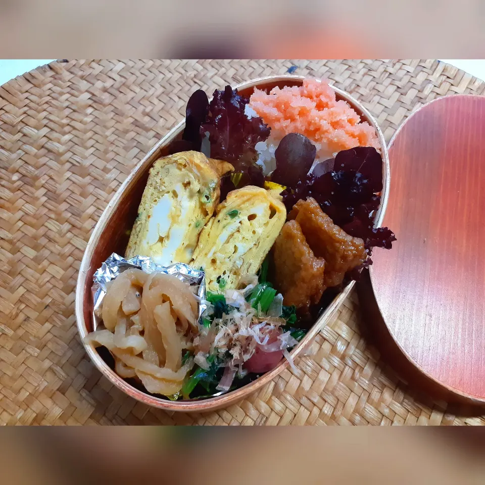 Snapdishの料理写真:海老辣醤とチーズ入り卵焼きのお弁当❤️|ゆっこさん