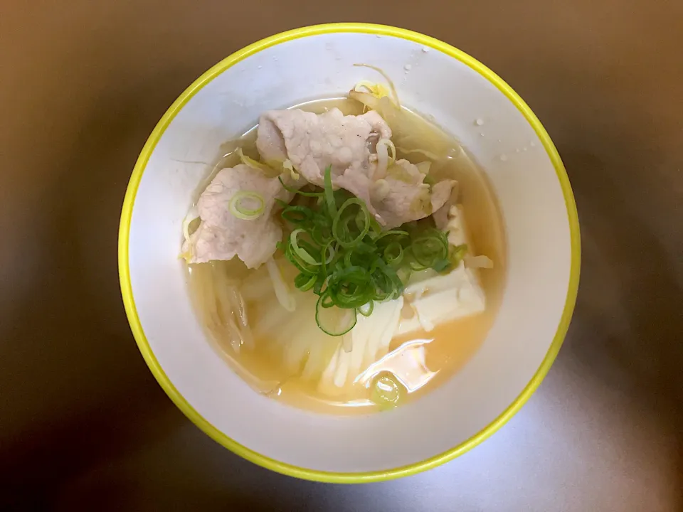 豚肉と豆腐と白菜寄せ鍋|ばーさんさん