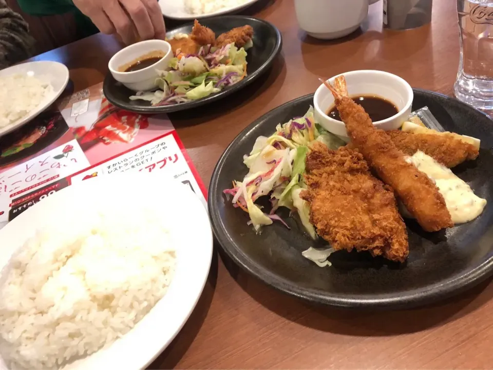 横須賀佐原のステーキガストでミックスフライ定食　美味しかった|Mikoshiba Kazutoshiさん