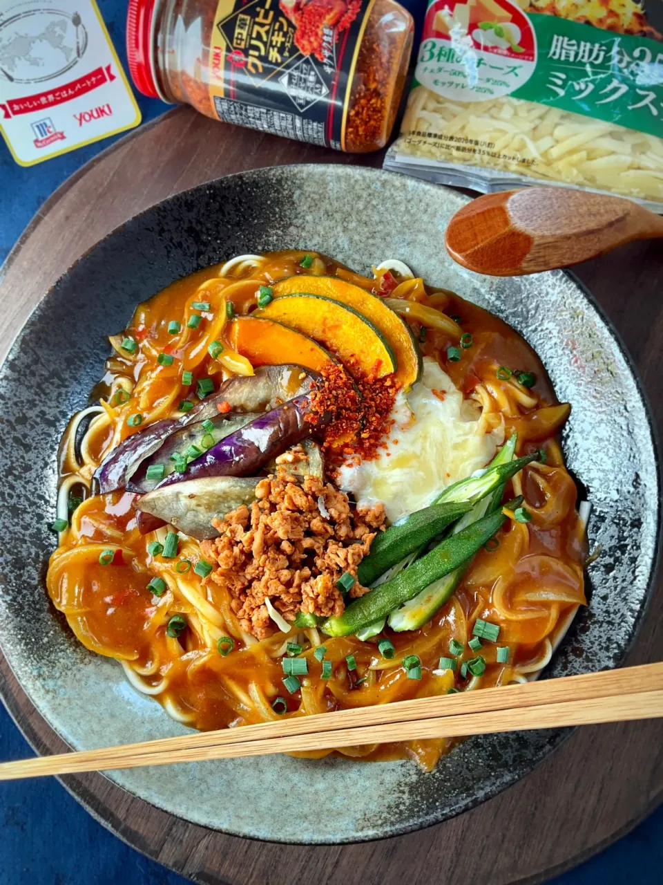 カレーうどんにちょい足し☆ピリとろ|スイーツポテトさん