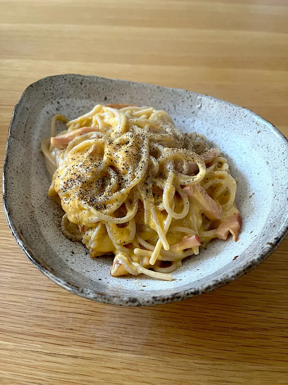 今日のお昼ごはん~カルボナーラ~|ゆかｕさん
