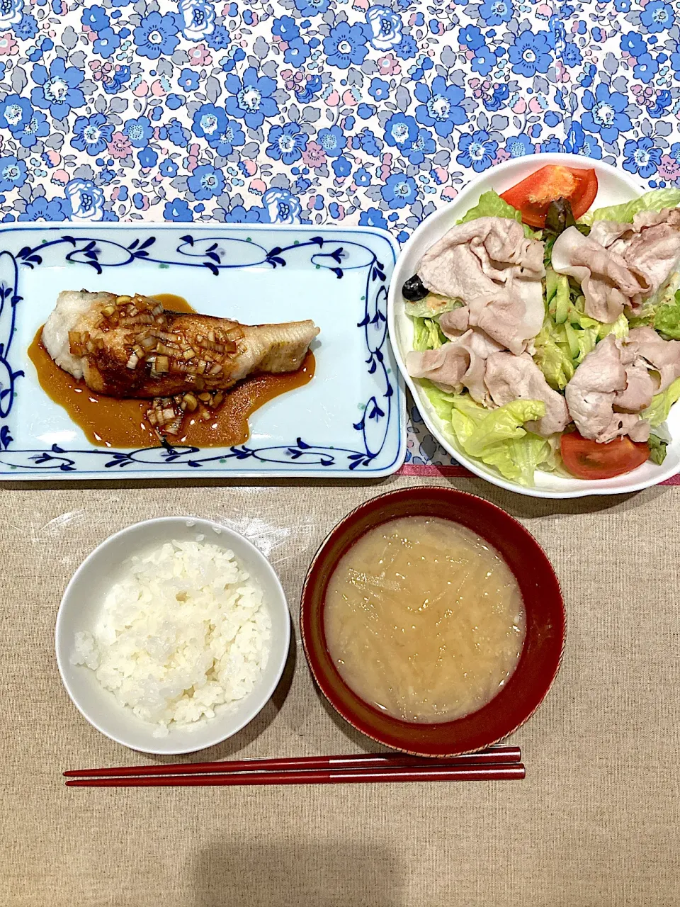 さわらの香味ダレと豚しゃぶサラダ|おしゃべり献立さん