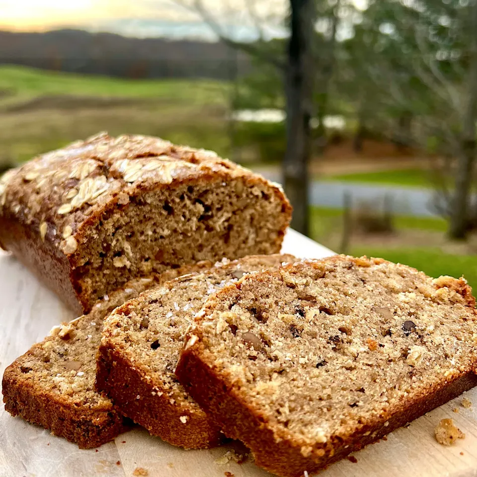 Snapdishの料理写真:Oatmeal applesauce walnut loaf|Dean M Rogersさん