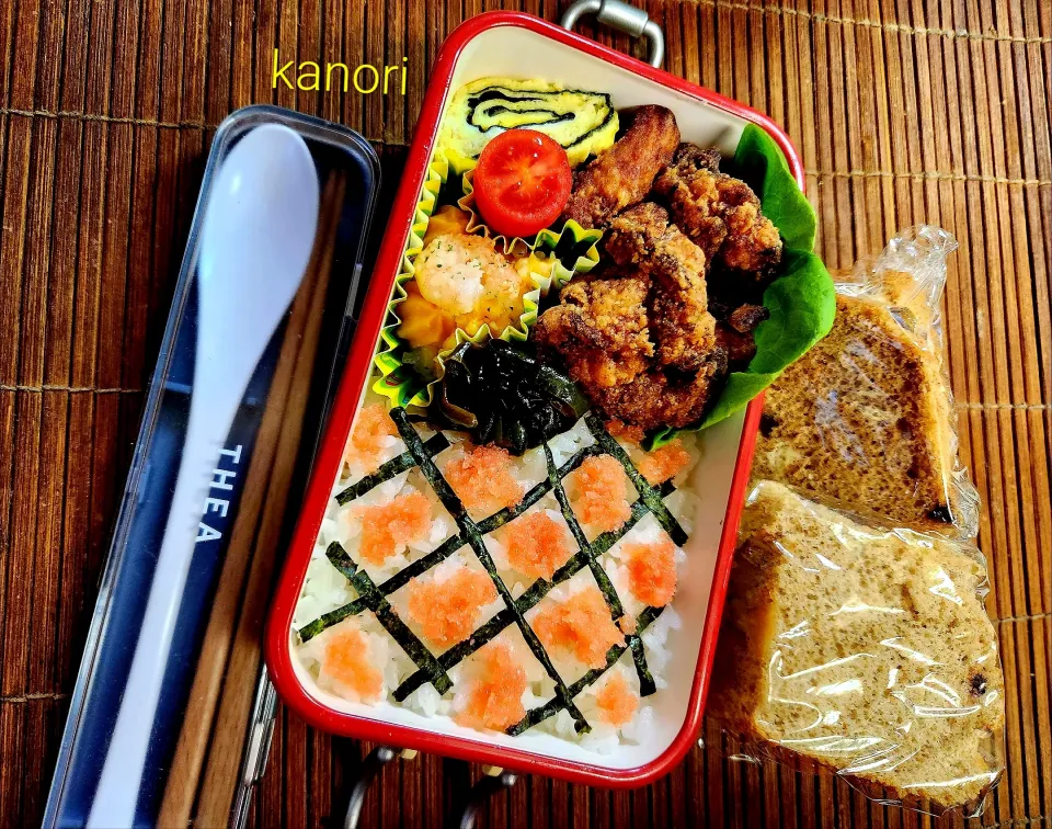 JK弁当１１７～海苔から揚げ弁当|かのりさん