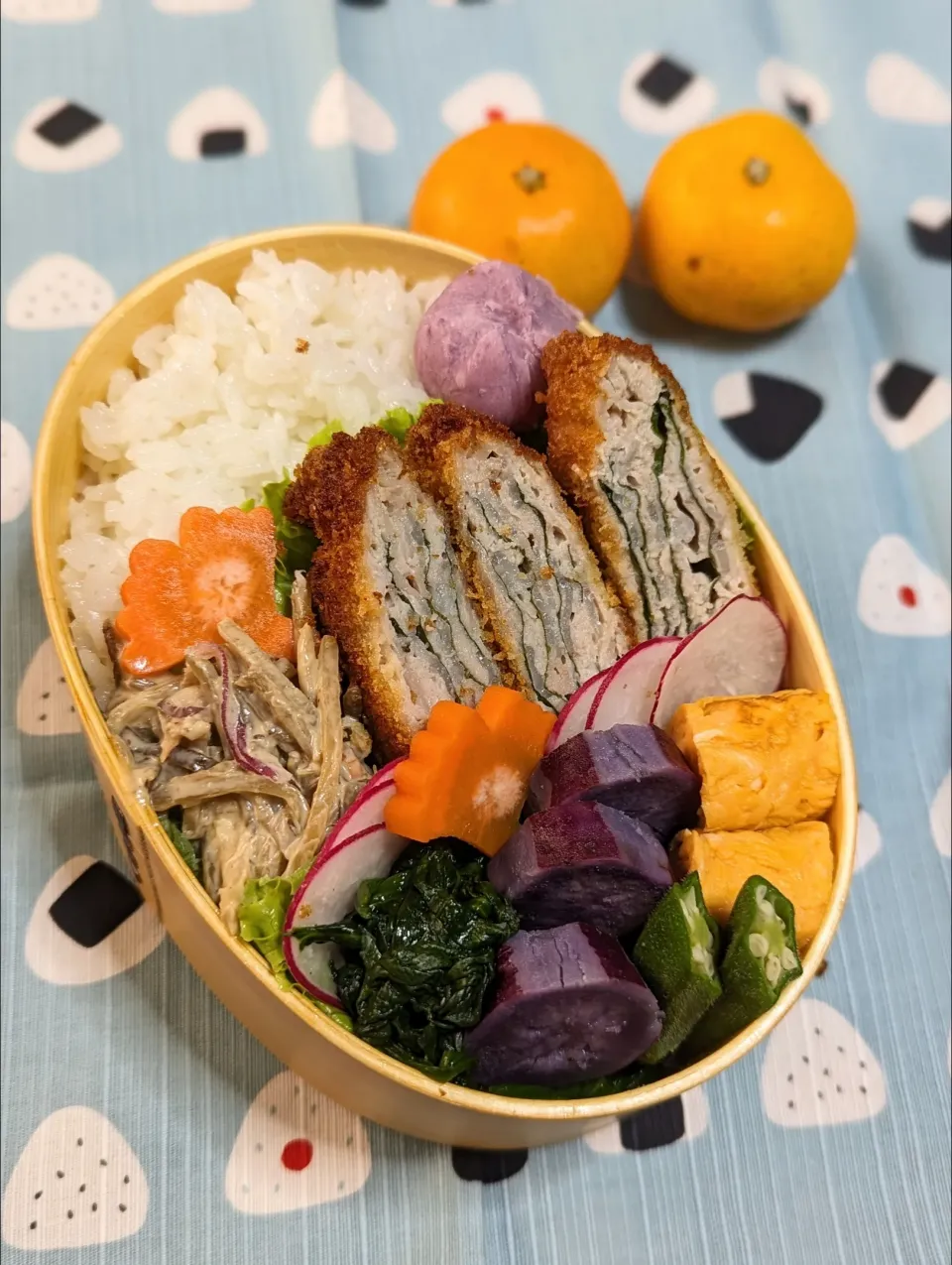 Snapdishの料理写真:本日のお弁当〜ミルフィーユとんかつ弁当〜|f.1125beさん