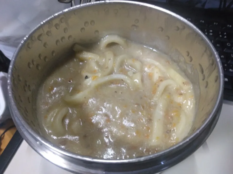 Snapdishの料理写真:黒にんにく入りポトフ粉砕ポタージュうどん|darkbaronさん