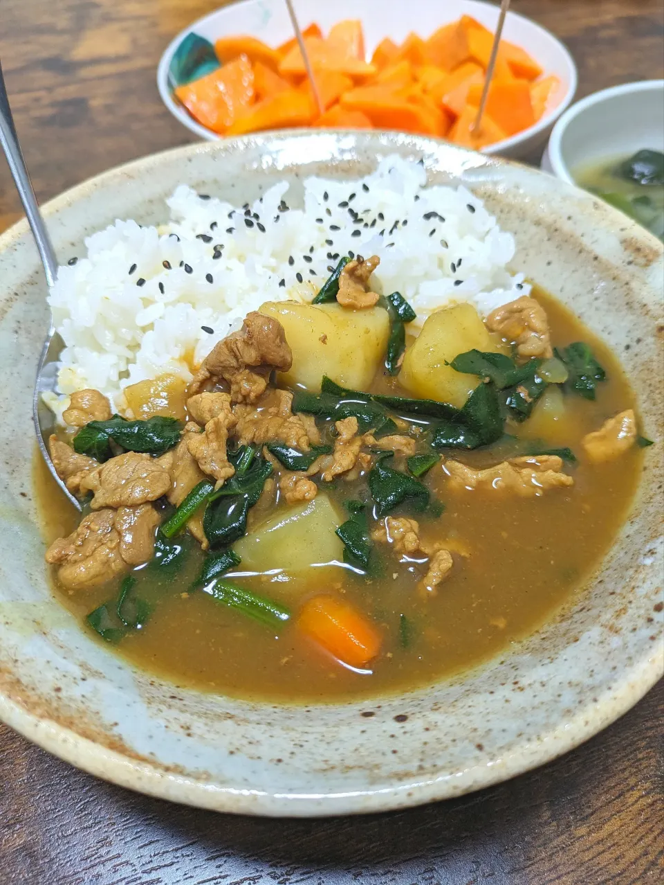 ほうれん草カレー|クークマさん