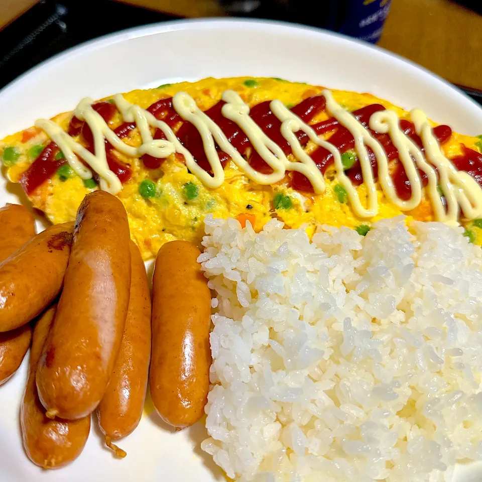 ミックスベジタブルのチーズオムレツ|たまさん