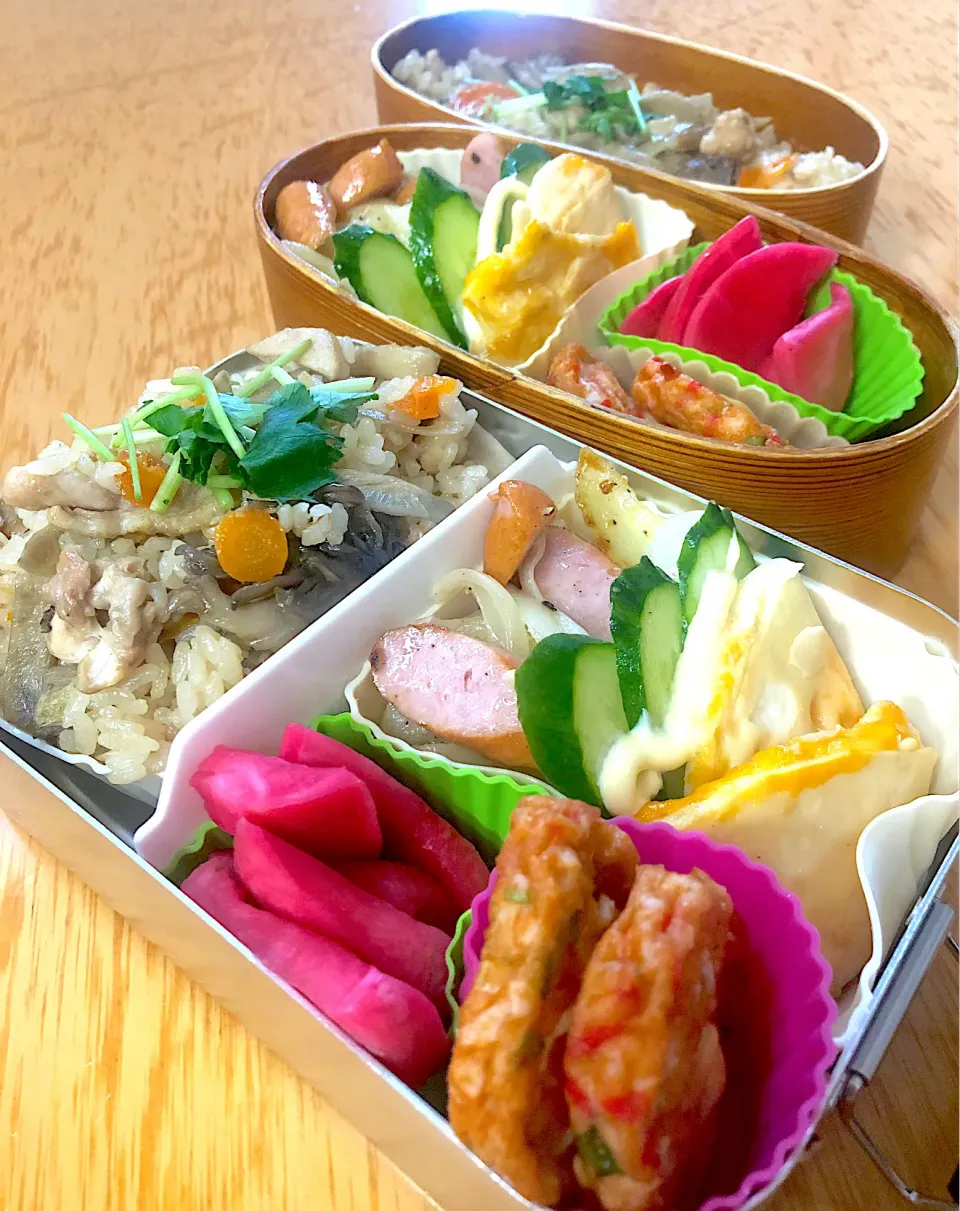 家族お弁当🍱( ⸝⸝•ᴗ•⸝⸝ )੭⁾⁾❤️|ふみぃさん